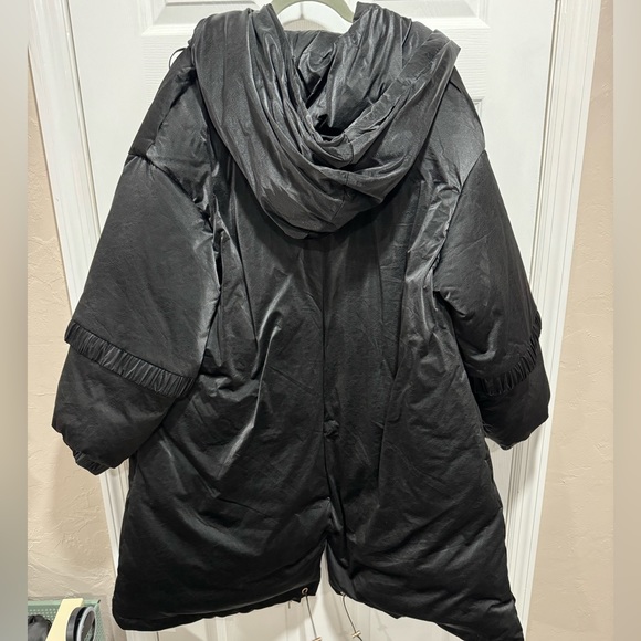 Lattelier “Midi Length Puffer Jacket” Black Size L - Picture 7 of 7